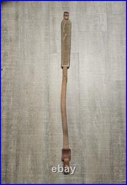 Vintage Padded Leather Rifle Sling Eagle