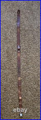 Vintage Red Head 1 Leather Sling Strap 157 T Rifle Gun Stainless Hardware