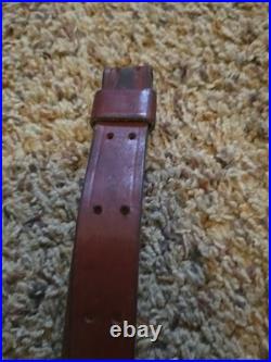 Vintage Red Head 1 Leather Sling Strap 157 T Rifle Gun Stainless Hardware