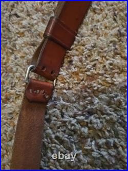 Vintage Red Head 1 Leather Sling Strap 157 T Rifle Gun Stainless Hardware