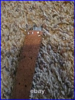 Vintage Red Head 1 Leather Sling Strap 157 T Rifle Gun Stainless Hardware