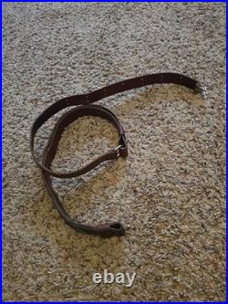 Vintage Red Head 1 Leather Sling Strap 157 T Rifle Gun Stainless Hardware