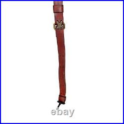 Vintage Red Head Duck Brand Leather Rifle Sling 157T Military Style Adjustable