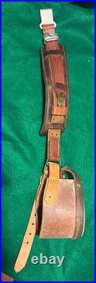 Vintage Roy Oster Competition Shooter's Leather Rifle Sling + Keeper