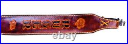 Vintage Ruger Co. Brown Tooled Leather Padded Rifle Sling Complete