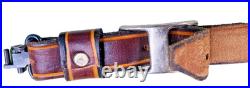 Vintage Ruger Co. Brown Tooled Leather Padded Rifle Sling Complete