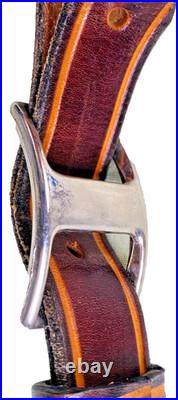 Vintage Ruger Co. Brown Tooled Leather Padded Rifle Sling Complete