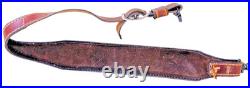 Vintage Ruger Co. Brown Tooled Leather Padded Rifle Sling Complete