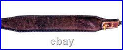 Vintage Ruger Co. Brown Tooled Leather Padded Rifle Sling Complete