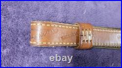 Vintage Safariland brown leather adjustable rifle sling