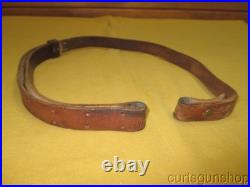 Vintage Savage Marked 1 Inch Brown Leather Rifle Sling