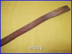 Vintage Savage Marked 1 Inch Brown Leather Rifle Sling