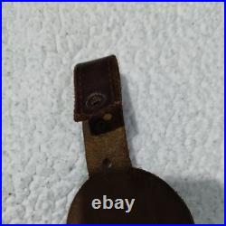 Vintage Savage stamped Brown Leather Rifle Sling missing metal connectors 42