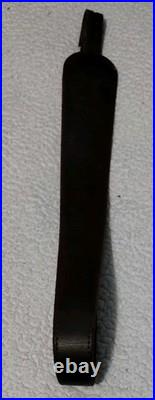 Vintage Savage stamped Brown Leather Rifle Sling missing metal connectors 42