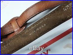 Vintage TOREL Rifle Sling #4755 Embossed Whitetail Motif Leather Cowhide Padded