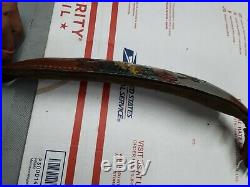 Vintage TOREL Rifle Sling #4755 Embossed Whitetail Motif Leather Cowhide Padded
