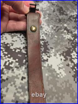 Vintage The George Lawrence Co #57 Leather Rifle Sling With Swivels