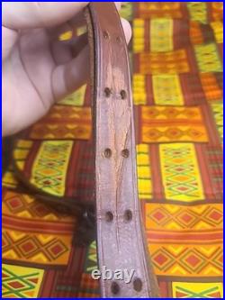 Vintage The George Lawrence Co #57 Leather Rifle Sling With Swivels