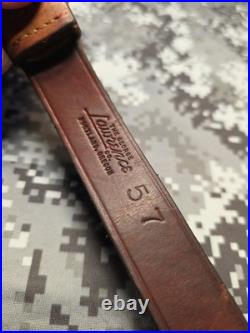 Vintage The George Lawrence Co #57 Leather Rifle Sling With Swivels