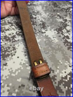 Vintage The George Lawrence Co #57 Leather Rifle Sling With Swivels