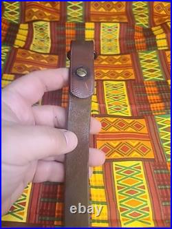 Vintage The George Lawrence Co #57 Leather Rifle Sling With Swivels