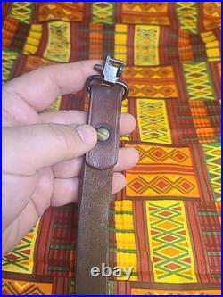 Vintage The George Lawrence Co #57 Leather Rifle Sling With Swivels