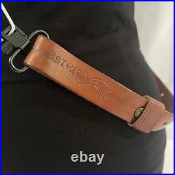Vintage Tooled Leather Rifle Sling Floral Western Strap with New Uncle Mike's
