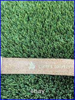 Vintage Tooled Leather Rifle Sling Padded with Handcrafted Deer Scene