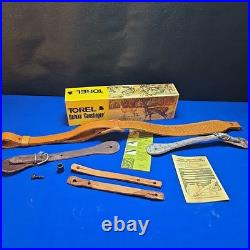 Vintage Torel Deluxe Gunslinger Rifle Sling Harness Brown Leather Adjustable