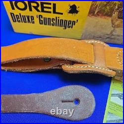 Vintage Torel Deluxe Gunslinger Rifle Sling Harness Brown Leather Adjustable