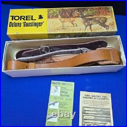 Vintage Torel Deluxe Gunslinger Rifle Sling Harness Brown Leather Adjustable