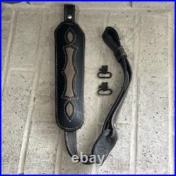 Vintage Torel Gun Slinger Stitched Padded Suede Backed Rifle Sling With Swivels