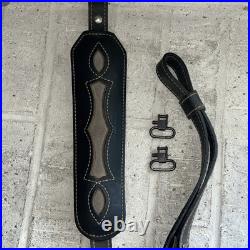 Vintage Torel Gun Slinger Stitched Padded Suede Backed Rifle Sling With Swivels