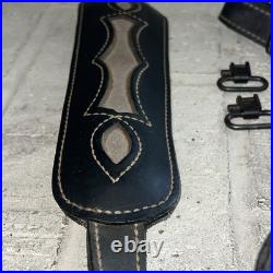 Vintage Torel Gun Slinger Stitched Padded Suede Backed Rifle Sling With Swivels