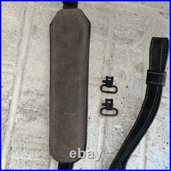 Vintage Torel Gun Slinger Stitched Padded Suede Backed Rifle Sling With Swivels