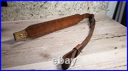 Vintage Torel Rifle & Shotgun 2 Tone Embossed Leather Sling