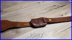 Vintage Torel Rifle & Shotgun 2 Tone Embossed Leather Sling