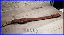 Vintage Torel Rifle & Shotgun 2 Tone Embossed Leather Sling