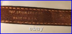 Vintage Torel Tooled Brown Bear Grizzly Leather Rifle Padded Sling Model 4753