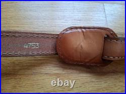 Vintage Torel Tooled Brown Bear Grizzly Leather Rifle Padded Sling Model 4753