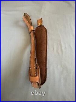 Vintage Torel USA Made Rifle Sling Cowhide 4843 Tooled Leopard Hunting