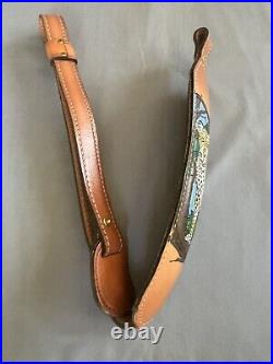 Vintage Torel USA Made Rifle Sling Cowhide 4843 Tooled Leopard Hunting