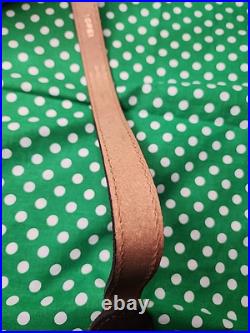 Vintage Torel White Stitched Padded Suede Backed Suede Strap Rifle Sling