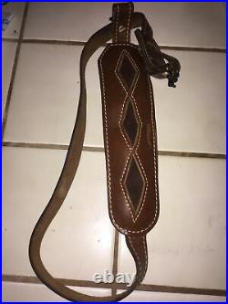 Vintage Used Torel Padded Leather Rifle Sling with Quick Release (See Pics)