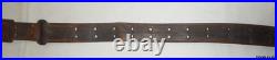 Vintage WW2 Leather R-S GMS Rifle Sling with Brass Hardware