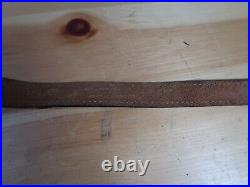 Vintage Weatherby Rifle Sling 4770 Tooled Elephant Hunting 300 WBY MAG