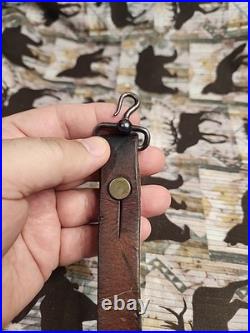 Vintage Williams Style Rifle Sling With Winchester Fish Hook Sling Swivels