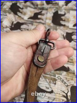 Vintage Williams Style Rifle Sling With Winchester Fish Hook Sling Swivels