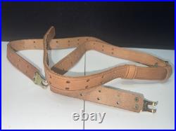 Vintage Winchester Leather 1 Rifle Sling Brown Adjustable 1990's