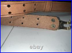 Vintage Winchester Leather 1 Rifle Sling Brown Adjustable 1990's